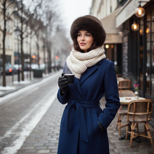 Fiora - Bonnet d’Hiver Élégant à Effet Fourrure | Amélor Paris