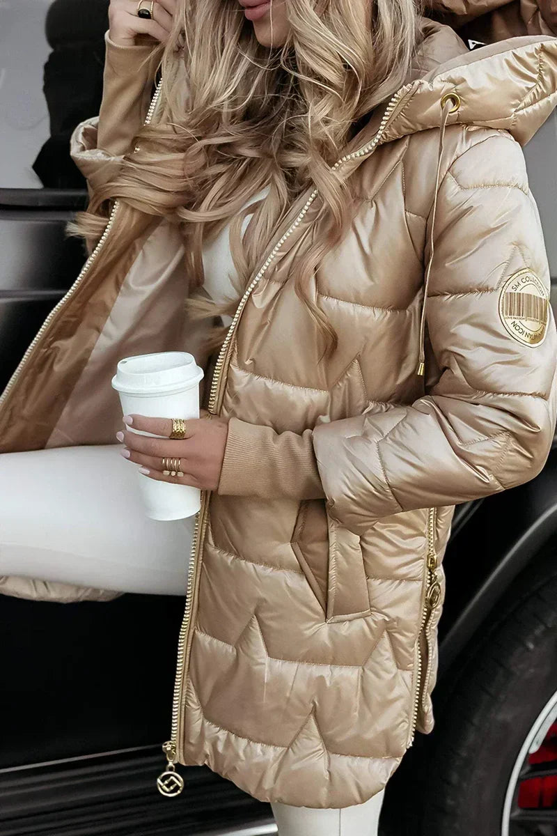 Amélor Paris |  Aurélie - Manteau d’Hiver de Luxe à Capuche