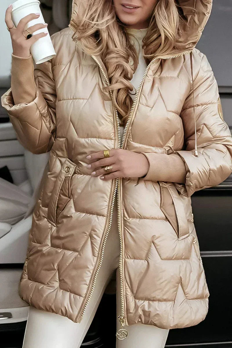 Amélor Paris |  Aurélie - Manteau d’Hiver de Luxe à Capuche